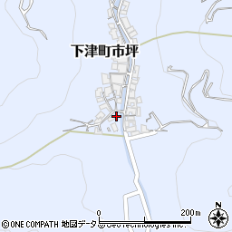 和歌山県海南市下津町市坪167周辺の地図