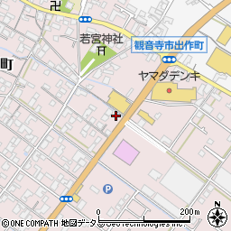 香川県観音寺市出作町352周辺の地図