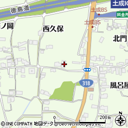徳島県阿波市土成町吉田中ノ内1周辺の地図