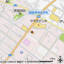 ＨｏｎｄａＣａｒｓ香川観音寺出作店周辺の地図