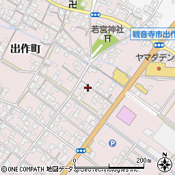 香川県観音寺市出作町364周辺の地図