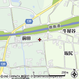 徳島県阿波市土成町土成前田128-7周辺の地図