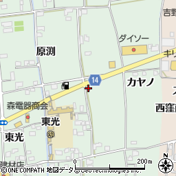 徳島板野警察署　上板町西分駐在所周辺の地図