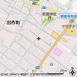 香川県観音寺市出作町362周辺の地図
