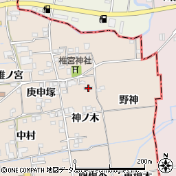 徳島県板野郡上板町椎本神ノ木129周辺の地図