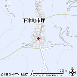 和歌山県海南市下津町市坪165周辺の地図
