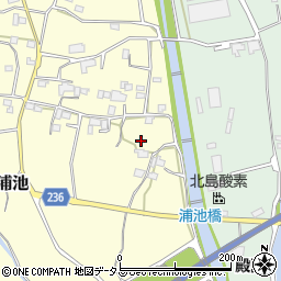 徳島県阿波市土成町浦池1669周辺の地図