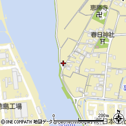 徳島県徳島市川内町中島443-1周辺の地図