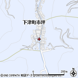 和歌山県海南市下津町市坪164-2周辺の地図