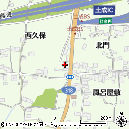 徳島県阿波市土成町吉田中ノ内周辺の地図