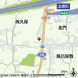徳島県阿波市土成町吉田（中ノ内）周辺の地図