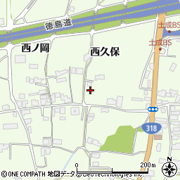 徳島県阿波市土成町吉田西久保周辺の地図
