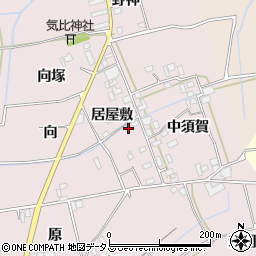 徳島県板野郡板野町中久保居屋敷周辺の地図