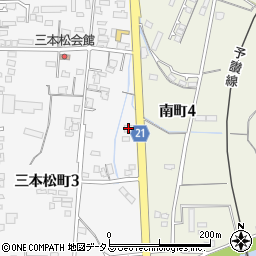 １００円レンタカー　観音寺店周辺の地図