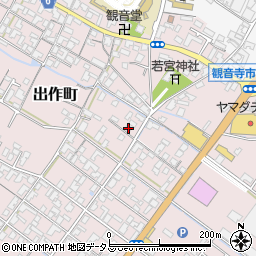 香川県観音寺市出作町320-5周辺の地図