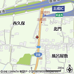 徳島県阿波市土成町吉田中ノ内12-1周辺の地図
