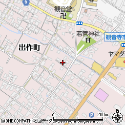 香川県観音寺市出作町319周辺の地図