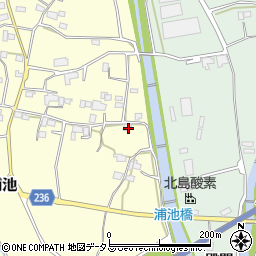 徳島県阿波市土成町浦池1674周辺の地図