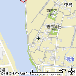 徳島県徳島市川内町中島283周辺の地図