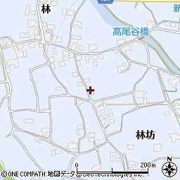徳島県阿波市土成町高尾林坊周辺の地図