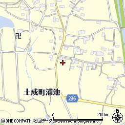 徳島県阿波市土成町浦池1618周辺の地図