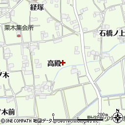 徳島県上板町（板野郡）七條（高殿）周辺の地図