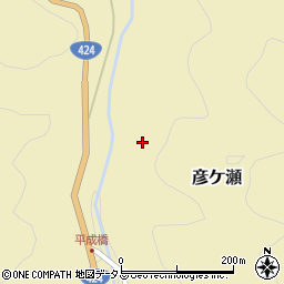 和歌山県有田郡有田川町彦ケ瀬152周辺の地図
