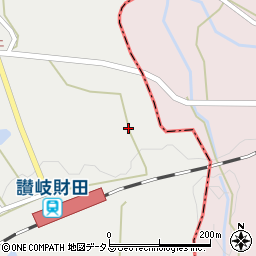 香川県三豊市財田町財田上7102周辺の地図
