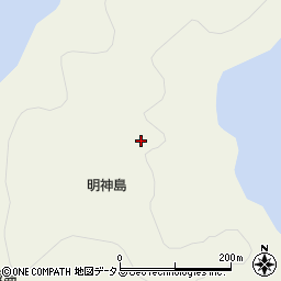 明神島周辺の地図
