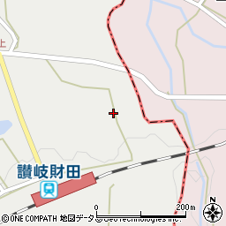 香川県三豊市財田町財田上7307周辺の地図