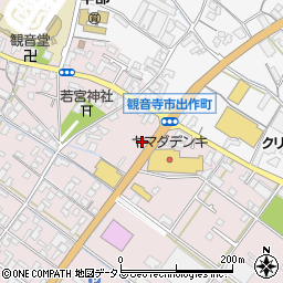 香川県観音寺市出作町345周辺の地図