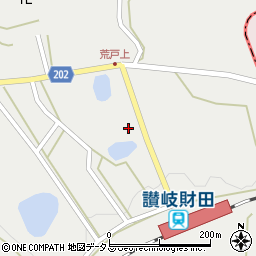 香川県三豊市財田町財田上7134周辺の地図