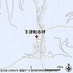 和歌山県海南市下津町市坪126周辺の地図