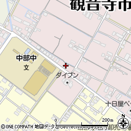 香川県観音寺市出作町185周辺の地図
