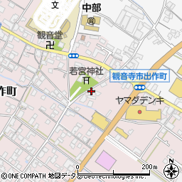 香川県観音寺市出作町743周辺の地図