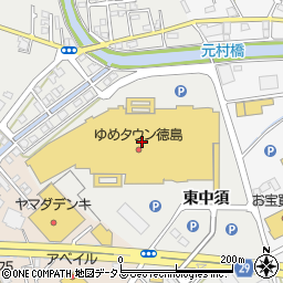 ハニーズ徳島ゆめタウン店周辺の地図