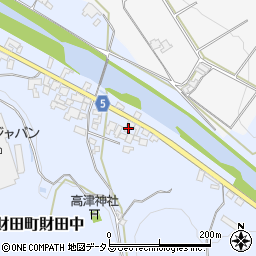 香川県三豊市財田町財田中184周辺の地図