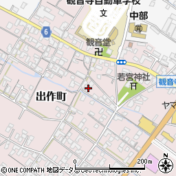 香川県観音寺市出作町827周辺の地図