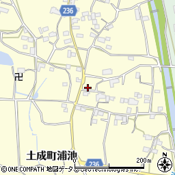 徳島県阿波市土成町浦池1692周辺の地図