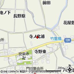 徳島県板野郡上板町引野寺ノ北浦周辺の地図