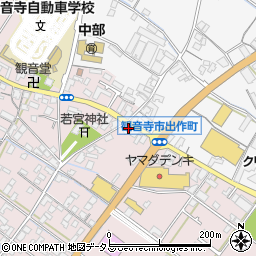 香川県観音寺市出作町735周辺の地図