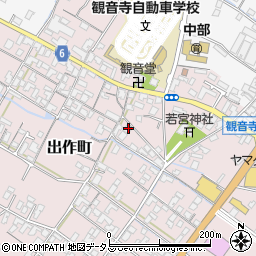 香川県観音寺市出作町324周辺の地図
