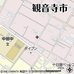 香川県観音寺市出作町89-2周辺の地図