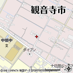 香川県観音寺市出作町91-8周辺の地図