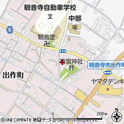 香川県観音寺市出作町855周辺の地図