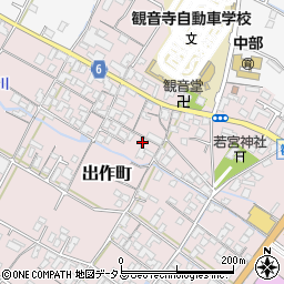 香川県観音寺市出作町921周辺の地図