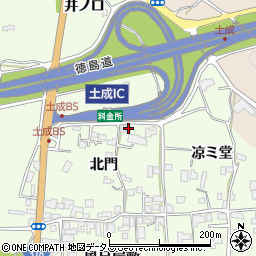 徳島県阿波市土成町吉田井ノ口周辺の地図