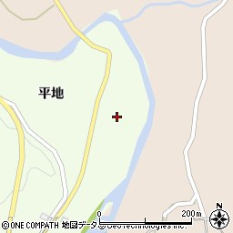 徳島県阿波市市場町犬墓平地165周辺の地図
