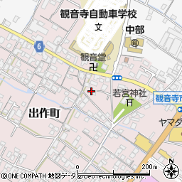 香川県観音寺市出作町328周辺の地図
