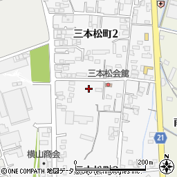 香川県観音寺市三本松町周辺の地図